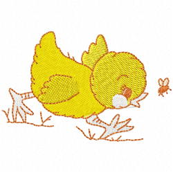 Chick Embroidery Design 3